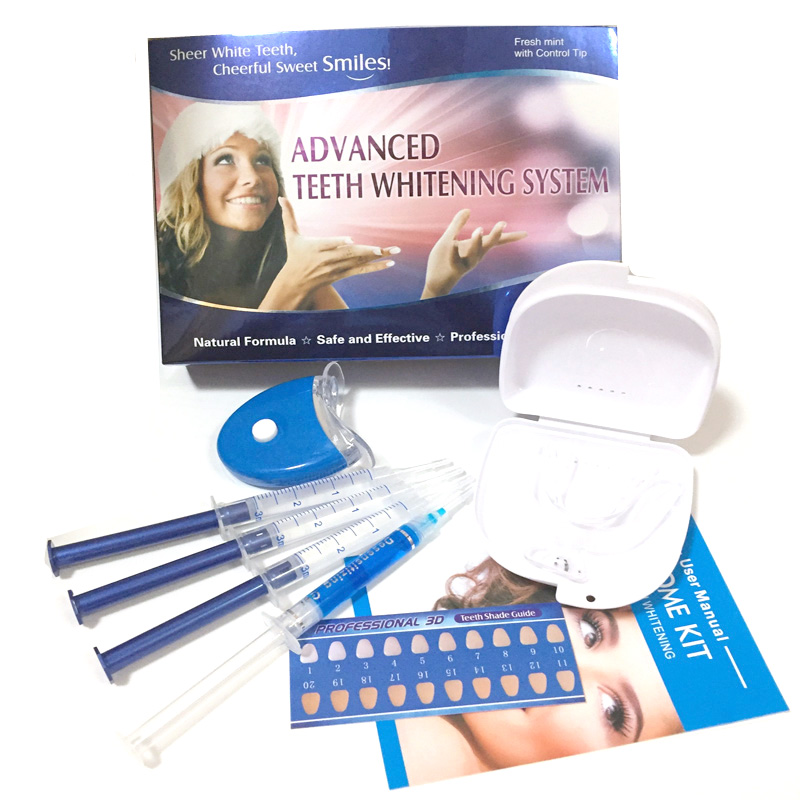 Private logo advanced low moq home whitening system whitening teeth kit