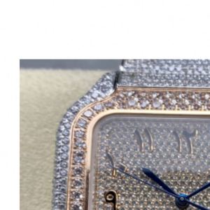 Top-quality, fashionable and luxurious round-cut diamond chronograph mechanical waterproof watch - Product Image 4