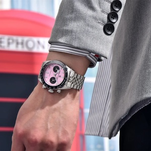 นาฬิกาข้อมือผู้ชาย PAGANI DESIGN รุ่น PD-1813 โครโนกราฟ สปอร์ต ดีไซน์ BB Panda ควอตซ์ สายสแตนเลส กันน้ำ 100 เมตร - Product Image 4