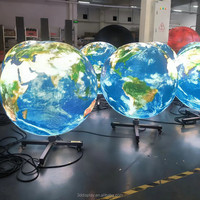 Pantalla LED Flexible Personalizada, Pantalla LED Esférica P3 P4 P5 IP65 Impermeable, Forma para Fachada de Edificio Exterior