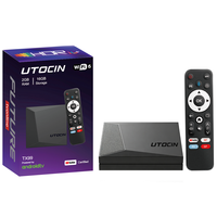 TV Box 4K Android 14.0, Reproductor Multimedia Inteligente, Utocin WF TX99 RK3539 2GB 16GB WiFi6, Dongle de TV Certificado por YouTube, BT 5.4