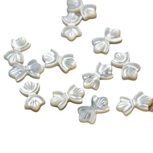 Natural <b>Seashell</b> White Butterfly Bow Pendant Carved Vertical Hole DIY Jewelry <b>Necklace</b> Material Accessories Wholesale - Product Image 5
