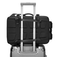 Tas punggung bisnis multifungsi pria, ransel USB untuk bepergian, ransel Laptop bepergian