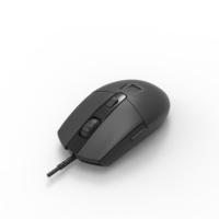 Souris optique biométrique à empreintes digitales M-180F à prix abordable, design ergonomique USB, étanche, noire, 6 boutons,