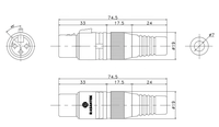 Connecteur audio XLR femelle plaqué or 2U de haute qualité à 3 broches et adaptateurs de connecteurs audio-vidéo