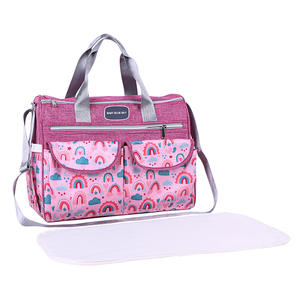 Bolsa de Pañales Azul Cielo, Gran Capacidad, Tela Oxford Resistente al Agua, Bolsa de Maternidad con Cambiador, Primavera 2025 - Product Image 3