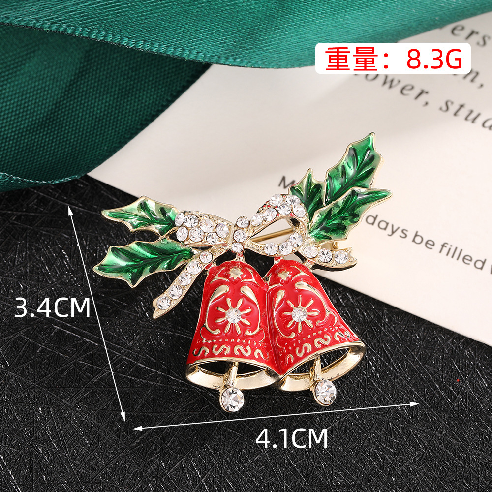 Double Christmas bells (4.1cm long, 3.4cm wide, 8.3g in weight)