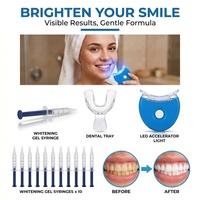 Fabricant professionnel de kits de blanchiment dentaire portables avec 1 LED et 3 ml de gel blanchissant, vente en gros
