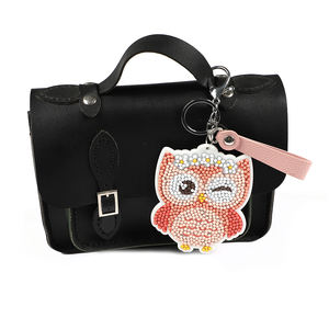 3D hiboux DIY Diamant Art <span class=keywords><strong>Peinture</strong></span> Kits À La Main Porte-clés Jouet Porte-clés Éducatif Et Créatif Pâte Jouets pour Enfants Garçons Et Filles - Product Image 5