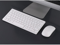 Ensemble clavier et souris AZERTY 78 touches sans fil 2,4 GHz, disposition française native pour PC portable, usage bureautique, vente en gros d'usine, logo personnalisé