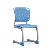 Chaise de bureau individuelle empilable en plastique pour bibliothèque, salle de lecture, établissement d'enseignement, formation, étudiants et conférences