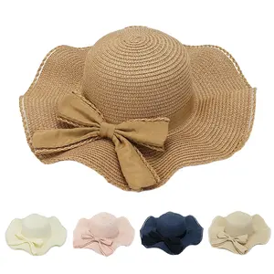 Sombrero de pescador de ala grande, sombrilla de playa, protector solar, sombrero de paja, sombrero de cubo