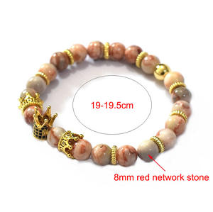 Pulseras <span class=keywords><strong>tobilleras</strong></span> con corona chapada en oro para hombre y mujer, productos novedosos, 2021 - Product Image 3