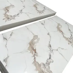 4x8 2mm 3mm Indoor Decoration UV Coated PVC Marble Sheet Suppliers