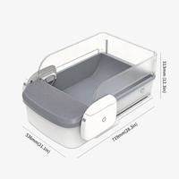 Bac à litière intelligent autonettoyant pour chat, ouverture supérieure, toilette automatique pour chat, contrôle via l'application Tuya, 10L, Wi-Fi et Bluetooth, nettoyage facile, pour chats d'intérieur