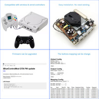 Adaptador Interno Inalámbrico IBlueControlMod para SEGA DC, Adaptador Interno de Control Inalámbrico para Consola SEGA Dreamcast