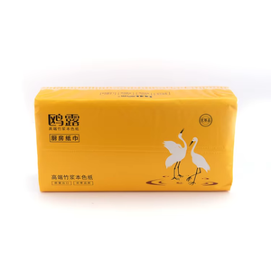 Rollo de papel de pulpa de madera blanda desechable de 2 capas ecológico directo de fábrica popular para uso en cocina en restaurantes y hogares - Product Image 4