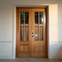 XIYATECH Vente en gros de portes en bois à battants modernes pour l'intérieur des maisons résidentielles, portes en bois sur mesure