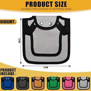 Selle de protection dorsale Beckon Custom 600D Oxford pour poules avec sangle réglable – Idéale pour l'accouplement des poulets - Product Image 2