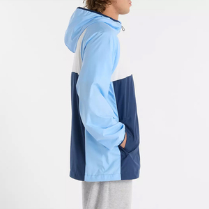 Veste de golf à capuche légère et fermeture éclair complète pour hommes, conçu sur mesure, coupe-vent des années 90 avec col montant pour le printemps - Product Image 6