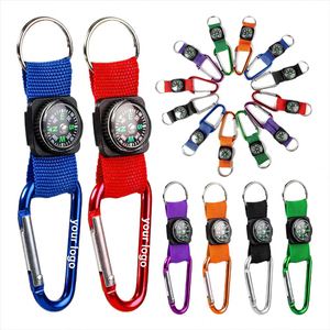 Vente en gros de porte-clés personnalisés avec cordon court et mousqueton, équipement de survie en plein air - Product Image 1