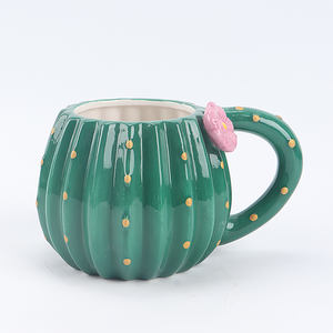 Salière et poivrière en céramique en forme de <span class=keywords><strong>cactus</strong></span>, vaisselle sur le thème du désert avec personnalisation complète - Product Image 5