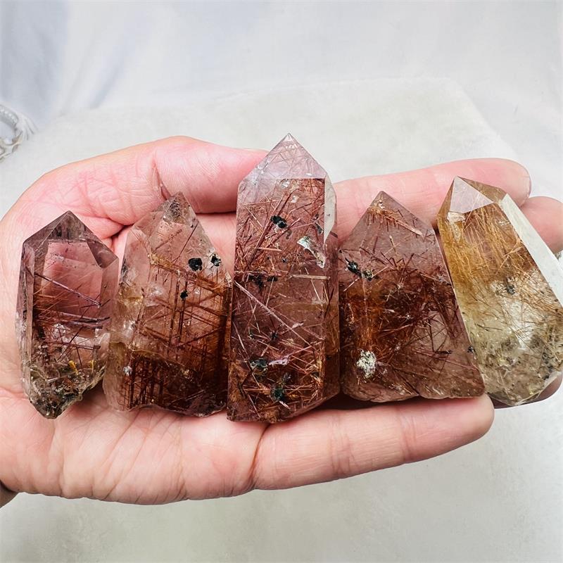 Quartz Rutile Avec Inclusions Or – 16,06 Carats, Pierre Splendide Et Naturelle