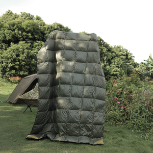 84 "x 80" Couverture rembourrée extérieure en nylon 20D de grande taille pour pique-nique de voyage, chaude et imperméable, en duvet recyclé pour le camping - Product Image 2