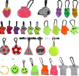 Reflective Pendant Reflex Keyrings Soft PVC Keychains