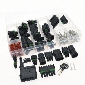 1 hộp 323 cái <span class=keywords><strong>Delphi</strong></span> 2.5mm không thấm nước điện dây kết nối 1 2 3 4 6 pin thời tiết gói GM ô tô nữ nam ổ cắm cắm - Product Image 2