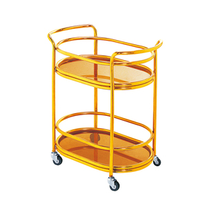 Adapté aux <span class=keywords><strong>nourriture</strong></span> en métal chariot à aliments en acier inoxydable, salle à manger servant de chariot - Product Image 4