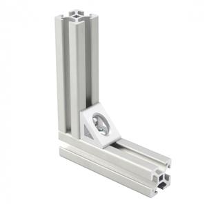 分数英寸10系列/15系列铝连接角2孔-带角的内侧角支架，用于t形开槽型材 #6388 - Product Image 5