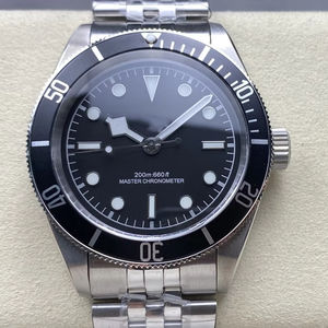 Reloj Mecánico Impermeable de Súper Calidad, 41 mm, Fábrica GR, Acero 316L, Movimiento ETA 2824, Bisel Negro, Estilo Vintage - Product Image 1