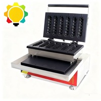 Machine à gaufres et à muffins électrique professionnelle, fer à gaufres commercial à six compartiments, machine à hot-dogs longs à six compartiments, nouvelle pour les hôtels, les en-cas