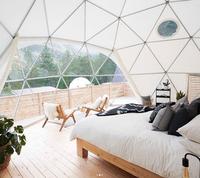 Dôme de glamping de luxe 7M pour l'extérieur, tente de camping moderne en PVC avec logo personnalisé, poteaux en aluminium pour hôtels, salons professionnels