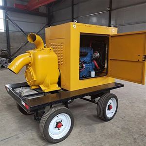 Pompe à eau diesel mobile de haute qualité et robuste avec remorque pour l'irrigation agricole - Product Image 5