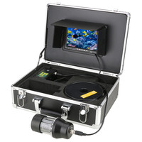 Caméra sous-marine rotative à 360 degrés pour la pêche, détecteur de poissons, tête de télévision de fond de trou, 200m 300m 500m F8300DB DC 10V-18V batterie