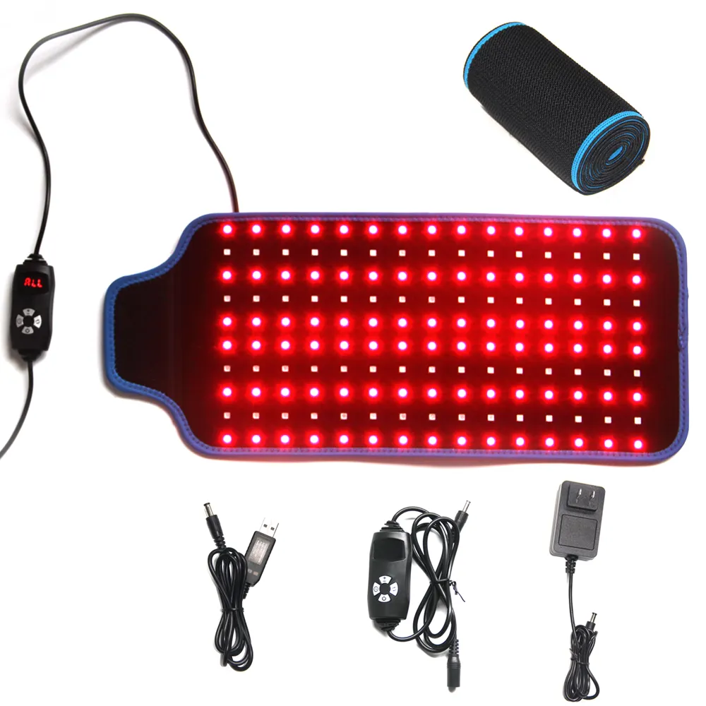 IDEARED 660nm LED Rotlicht und 850nm Nahinfrarot-Lichttherapie geräte Große Pads Tragbarer Wickel für schmerzroten Therapie gürtel