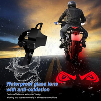 Lumière de Projection LED pour Moto, Lampe d'Avertissement Laser, Modification de Plaque d'Immatriculation, Anti Collision