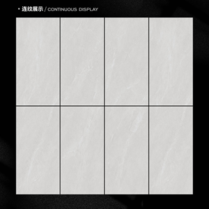 Carreaux de dalle de pierre frittée gris clair moderne 1200x600mm glaçure polie pour mur/sol Accent pour salle à manger maison bureau hall - Product Image 3