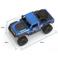2025 EMOX 1/8 Scale RC Rock Crawler Crawling Truck RTR 4WD Véhicule tout-terrain avec essieux portiques et feux LED CROSSRC EMO X Rhino
