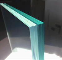 Plaques de verre trempé biseauté sur mesure 4mm-12mm, haute résistance, pour salle de bain, cuisine, usage industriel et scolaire, directement de l'usine