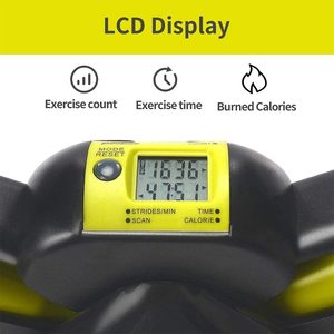 เครื่องออกกำลังกายแบบสเต็ปเปอร์ RS Twist พร้อมสายรัดต้านทาน จอ LCD ตัวนับแบบพกพา เครื่องปีนบันไดไฮดรอลิกสำหรับออกกำลังกายทั่วร่างกายที่บ้าน - Product Image 6