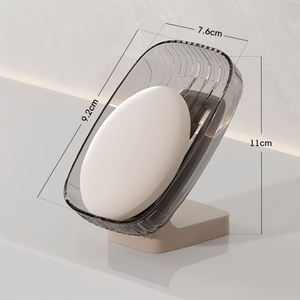 Jabonera de Plástico Ecológica Premium de Estilo Clásico con Drenaje de Agua, Tamaño y Logotipo Personalizables para Baños y Cocinas - Product Image 2
