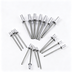 Rivet aveugle à tête fraisée en aluminium durable, type fermé, GB12616-2004, rivet pop scellé pour fixation d'armoires et d'équipements - Product Image 1
