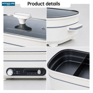 Marmite électrique multifonction 5L avec double contrôle de température, pot Yin-Yang antiadhésif, vente en gros OEM - Product Image 5