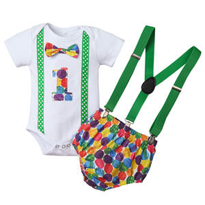 Vente en gros de costumes d'anniversaire pour bébé de 0 à 18 mois, ensembles de vêtements pour le premier anniversaire d'un garçon - Product Image 3