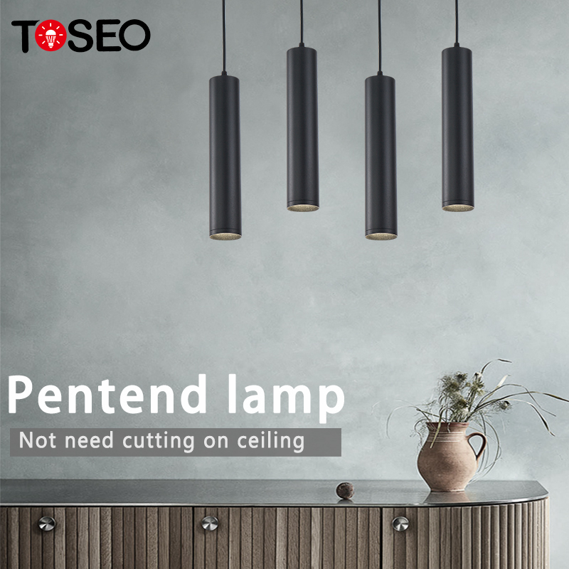 CRI80 IP20 Surface Mounted Downlight Modern Pendant Light Long Chandelier Spot