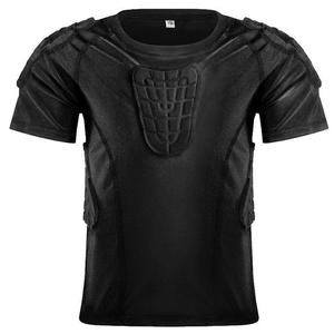 Chemise de compression rembourrée pour enfant et jeune adulte avec logo personnalisé YOUNGSON, avec épaulettes en EVA, ourlet élastique - Product Image 1