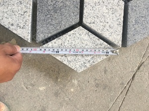 G654 <span class=keywords><strong>G603</strong></span> hình lục giác 3D lưới trở lại paver lát đá ốp đá Granite tấm đá tự nhiên lát gạch - Product Image 2
